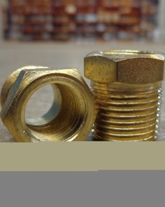 Threaded reducing bush Brass 3/8x1/4" NPT